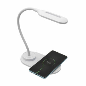 Lampe LED avec chargeur sans fil pour smartphones