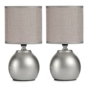 Lampe de bureau en céramique gris (2 unités)