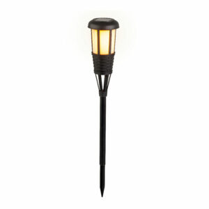 Piquet solaire de jardin noir