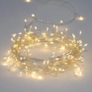 Guirlande lumineuse à LED filaire doré