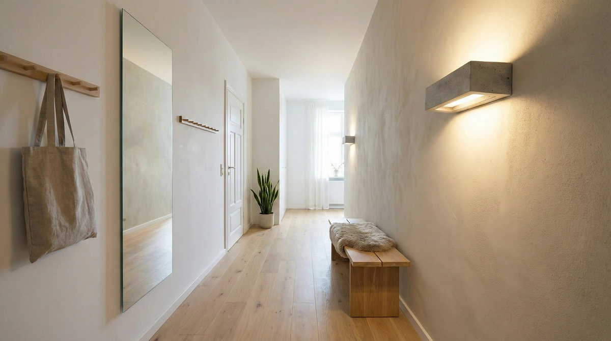 Effet lumière applique Vega béton