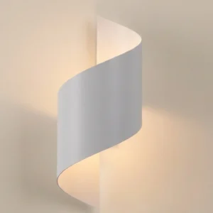 TALASSA – Applique Murale Spirale en Acier Blanc