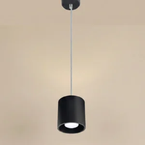 Nocta – Suspension Cylindrique en Aluminium Noir