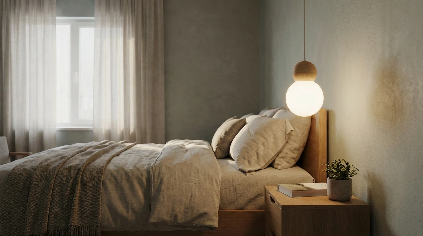 Effet lumière douce suspension boule verre