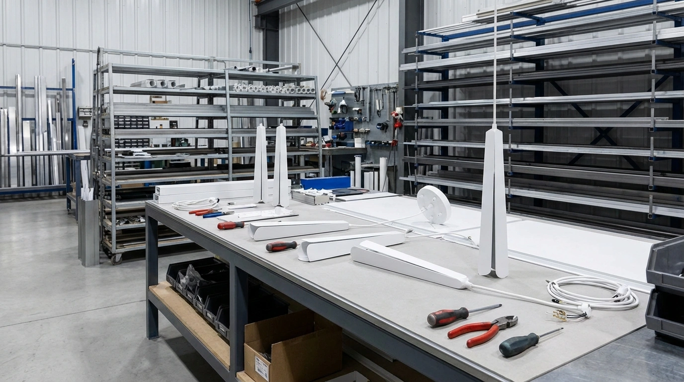 Fabrication suspension grappe acier