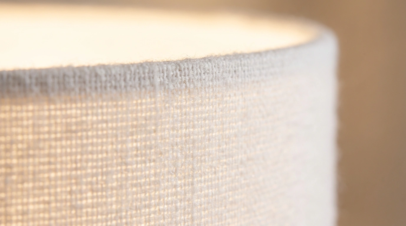 Texture tissu blanc abat-jour Nova