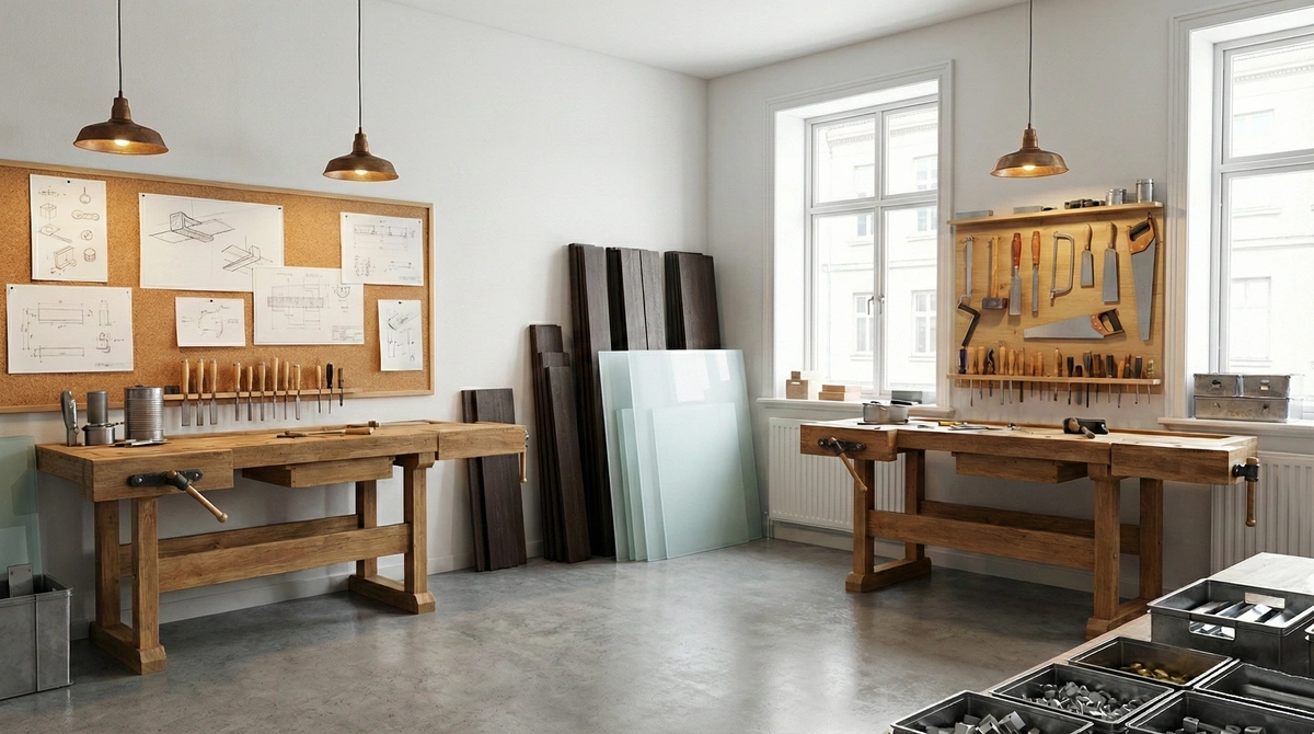 Fabrication plafonnier bois Europe