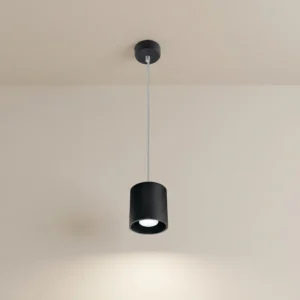 Nocta – Suspension Cylindrique en Aluminium Noir