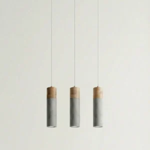 ZANE TRIO – Suspension en Béton et Bois