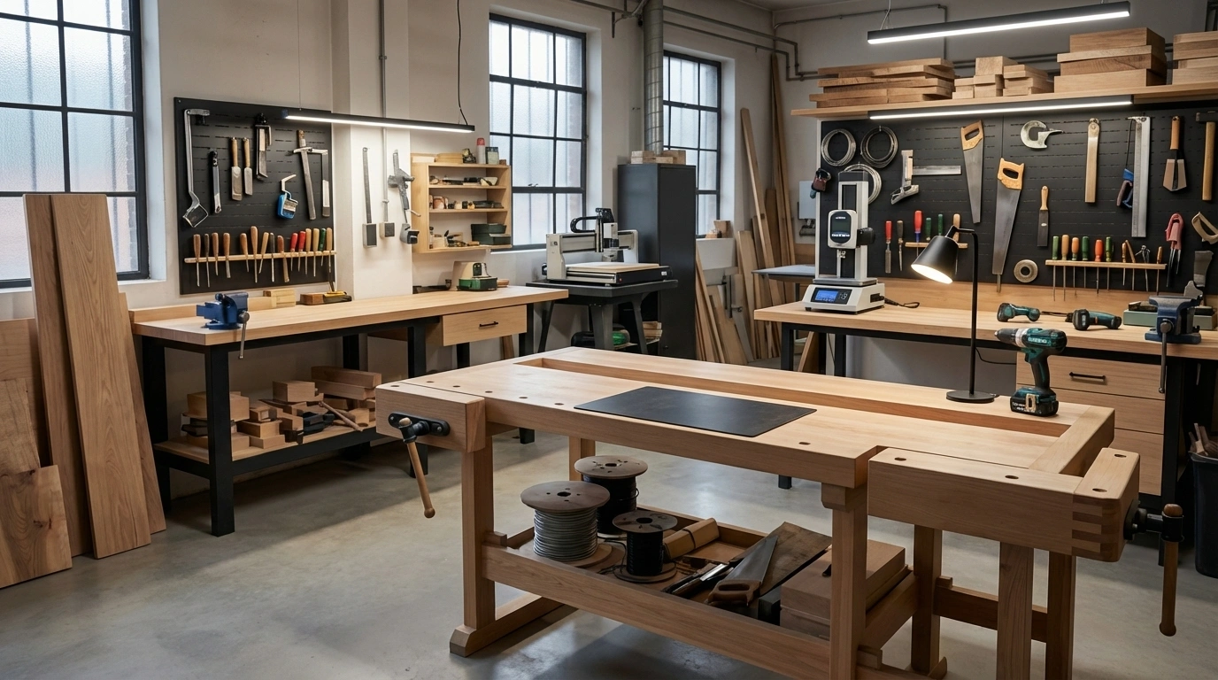 Fabrication lampe bois Europe