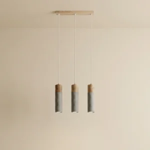 ZANE TRIO – Suspension en Béton et Bois